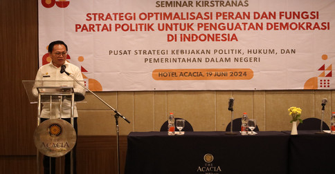 Kemendagri Minta Parpol Optimalkan Rekrutmen dan Kaderisasi