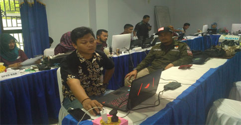 Sinyal Internet Jelek, KPU Natuna Terkendala Mengupload Formulir C1 Pemilu