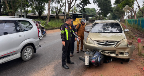 Kecelakaan di Bintan Timur, Pengendara Motor Dilarikan ke RSUP Tanjungpinang