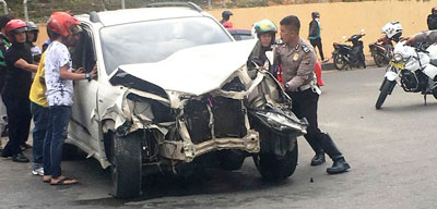 Satu dari Lima Korban Lakalantas di Lampu Merah Hotel Evitel Akhirnya Meninggal Dunia