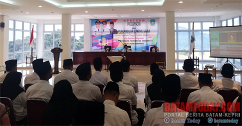 Bupati Anambas Lantik Pejabat Pengawas di Kecamatan yang Baru Dimekarkan