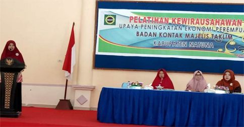 BKMT Natuna Latih 150 Ibu-ibu Jadi Wirausahawan