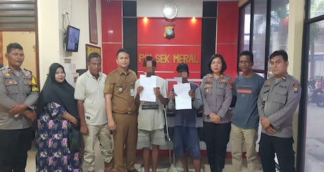 Meresahkan Masyarakat, Polsek Meral Tangkap Dua Pria Mabuk Lem