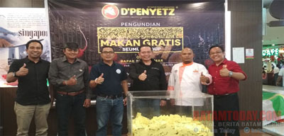 Ikuti Undian Makan Gratis Seumur Hidup di D'Penyetz Batam