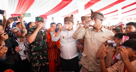 Tingkatkan Gizi Anak Sekolah, Pangdam Brawijaya Dukung Gerakan Minum Susu di Pasuruan