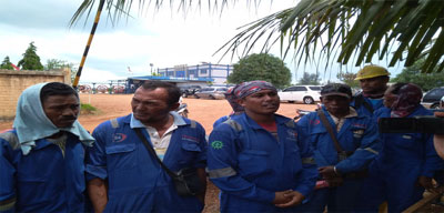 PHK Sepihak Tanpa Pesangon, Puluhan Karyawan PT Bandar Abadi Tanjunguncang Mogok Kerja