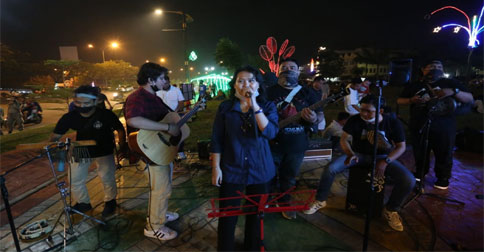 Dataran Engku Hamidah Jadi Tempat Pertunjukan Musik Jalanan Pertama di Batam