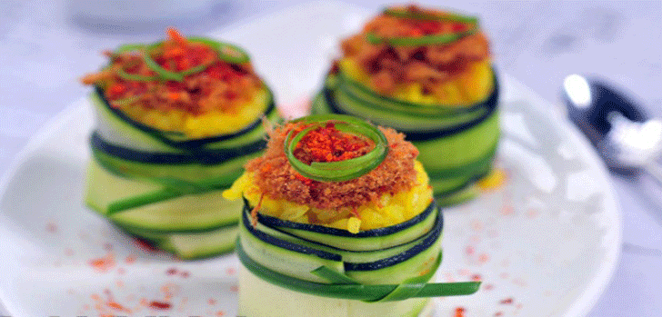 Menu Buka Puasa Hari Ini, Nasi Kuning Plus Zucchini