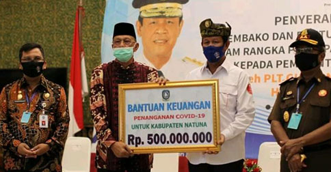 Hamid Rizal Terima Bantuan Sembako dan APD dari Pemprov Kepri