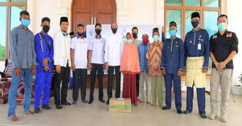 Bupati Natuna Terima Bantuan 400 Paket Sembako dari PT Super Sistem Ultima