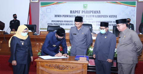 DPRD dan Pemkab Natuna Setujui Ranperda APBD Perubahan 2020 Sebesar Rp 1,208 Triliun