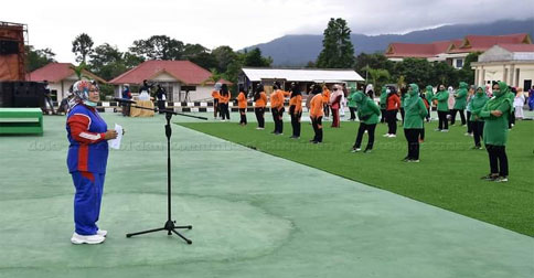 Wabup Natuna Hadiri Senam Sehat Bersama Peringatan Hari Jadi Kabupaten Natuna ke-21