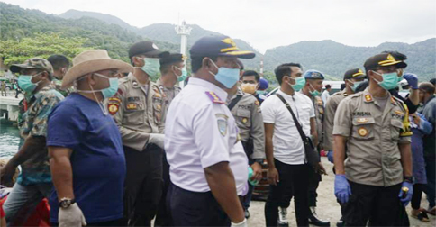 Komisi I DPRD Natuna Tinjau Kapal Bukit Raya dan Sabuk Nusantara di Selat Lampa
