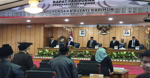 Pidato Perdana, Bupati Karimun Ing Iskandarsyah Tekankan Sinergi Pemda dan DPRD