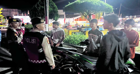 Cegah Kriminalitas dan Balapan Liar, Polres Lingga Gencarkan Patroli Malam