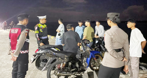 Jaga Ketertiban dan Cegah Balap Liar, Polres Natuna Gencarkan Patroli Malam