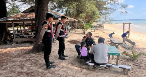 Polres Lingga Intensifkan Patroli Wisata, Pastikan Kenyamanan Masyarakat Nikmati Libur Lebaran