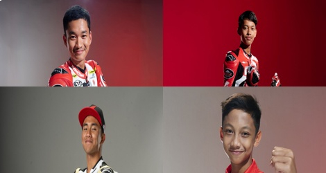 Sejarah Baru, Empat Pebalap Indonesia Binaan Astra Honda Tampil di Tiga Kelas MotoGP Misano 2025
