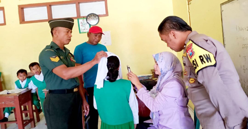 Serka Suwadi Bersama Nakes Wujudkan Kesehatan Pelajar di Kecamatan Sugio