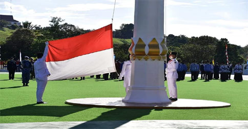 Pemkab Natuna Gelar Upacara Peringatan HUT Kemerdekaan RI ke-75