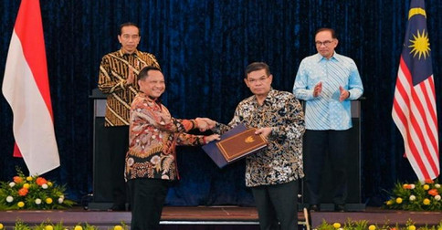 Mendagri Sepakati Perjanjian Lintas Batas dengan Malaysia