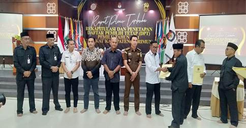 KPU Karimun Tetapkan DPT Pemilu 2024 Sejumlah 191.416 Pemilih