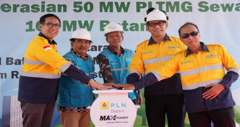 Hari Listrik Nasional ke-80, PLN Batam-Maxpower Resmikan 50 MW Pertama PLTMG Sewa Batam