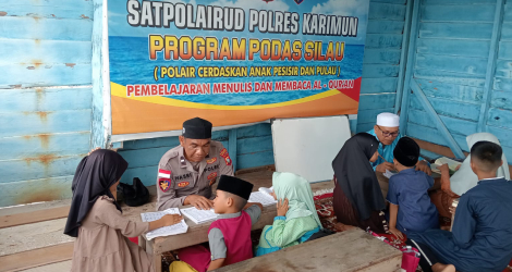 Satpolairud Karimun Gelar Program Edukatif untuk Anak Pesisir, Fokus pada Pembelajaran Al-Qur'an dan Akhlak