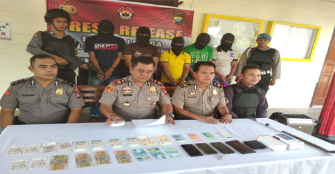 Polsek Dabo Singkep Ringkus 5 Pelaku Pencurian Rumah Kosong