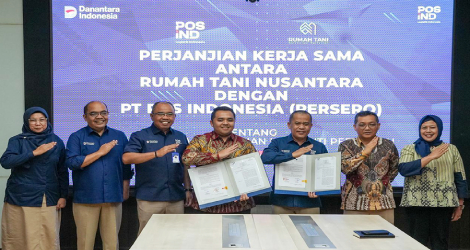 Pemerintah Perkuat Distribusi Pangan Pascabencana, PT Pos Indonesia Gandeng Rumah Tani Nusantara