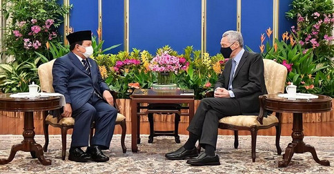 Menhan Prabowo Bertemu PM Singapura Bahas Masalah Keamanan dan Kontraterorisme Kedua Negara