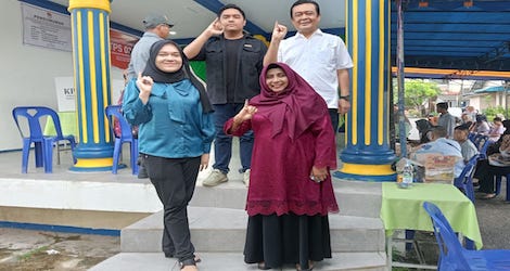 Rahma Gunakan Hak Pilih Bersama Keluarga, Serukan Harapan untuk Masa Depan Tanjungpinang