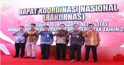 Gubernur Ansar Hadiri Rakornas Netralitas ASN di Pemilu 2024