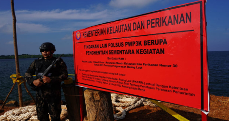 KKP Segel Proyek Reklamasi Ilegal di Lingga, Diduga Rugikan Lingkungan dan Nelayan