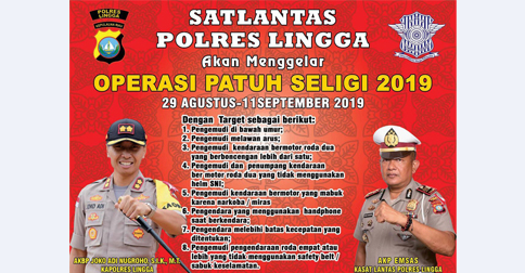 Satlantas Polres Lingga Bakal Gelar Razia Seligi 2019