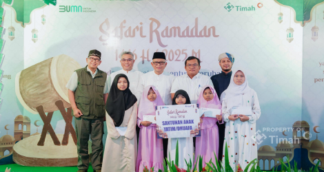 PT Timah Salurkan Santunan kepada 1.220 Anak Yatim di Wilayah Operasional Selama Ramadan