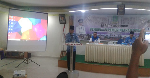 Sekda Natuna Buka Rapat Koordinasi Pembinaan Pemerintah Desa