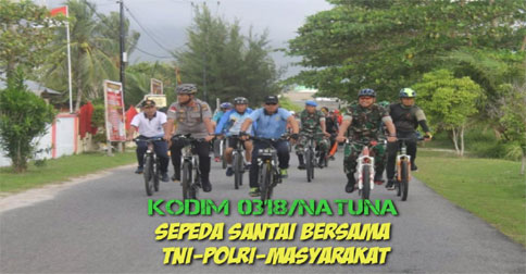 Sepeda Santai Kodim 0318 Natuna Berkah Bagi Pedagang Kaki Lima