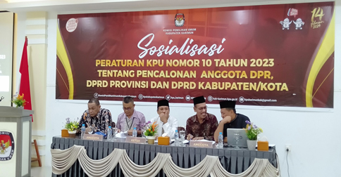 KPU Karimun Sosialisasikan PKPU Nomor 10 Tahun 2023 kepada Parpol dan Stakeholder Terkait