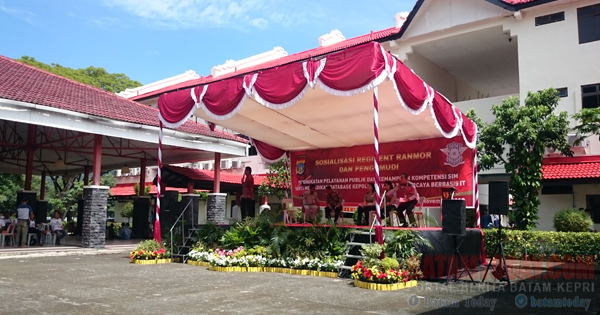 Ditlantas Polda Kepri Gelar Sosialisasi Regident dan Ranmor di Aula MPH Batamindo