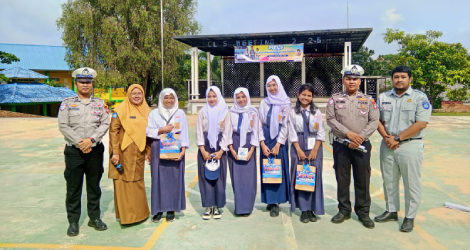 Polresta Tanjungpinang Gencarkan Edukasi Tertib Lalu Lintas di Sekolah Lewat Program 'Police Go To School'