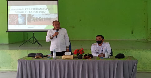 Bupati Natuna Sosialisasi Perbup 51 Tahun 2020 di Kecamatan Subi