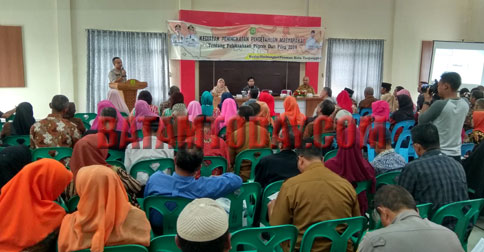 Ratusan Warga Tanjungpinang Ikuti Sosialisasi Peningkatan Pengetahuan Pemilu 2019