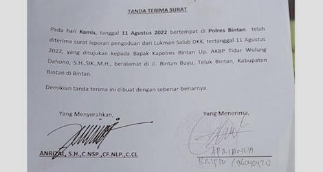 Polres Bintan Didesak Segera Proses Kasus Dugaan Penggelapan Uang Koperasi PT Ria Bintan Lagoi