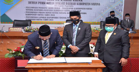 Bupati Natuna Berharap Seluruh Ranperda 2020 Segera Dibahas