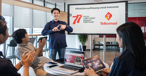Maknai HUT RI ke-77, Telkomsel Konsisten #BukaSemuaPeluang untuk Indonesia