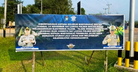 Bintan Mulai Terapkan Tilang Elektronik, Pelanggar akan Dikirimi Surat Tilang