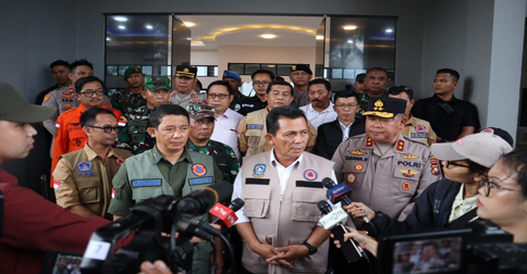 Kepala BNPB RI Gelar Rakor Bahas Pencarian Korban Hilang Bencana Longsor Serasan Natuna