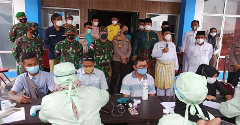 Sinergi FKPD, Danlanal Tarempa Dampingi Gubernur Kepri Kunker di Anambas