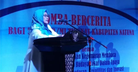 Tumbuhkan Minat Baca Anak Usia Dini, Pemkab Natuna Gelar Lomba Bercerita Tingkat SD-MI
